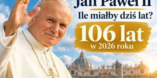 Jan Paweł II – ile miałby dziś lat? 106 lat w 2026 roku