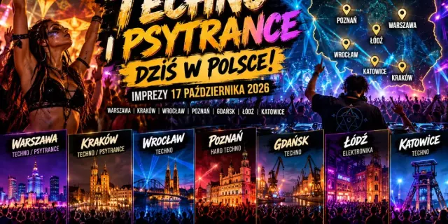 Techno i Psytrance dziś w Polsce – Imprezy 17.10.2026