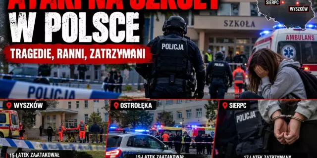 Seria brutalnych ataków na szkoły w Polsce! Nie żyje pracownica szkoły, wielu rannych. Policja ogłasza wzmożone kontrole