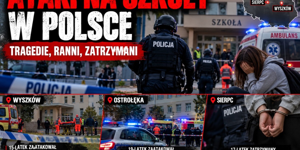 Seria brutalnych ataków na szkoły w Polsce! Nie żyje pracownica szkoły, wielu rannych. Policja ogłasza wzmożone kontrole